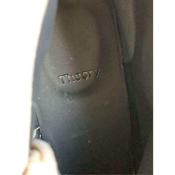 Theory‎ Braxia Suede Short Boot Dove Grey Size 40 US 10 - Picture 7 of 12